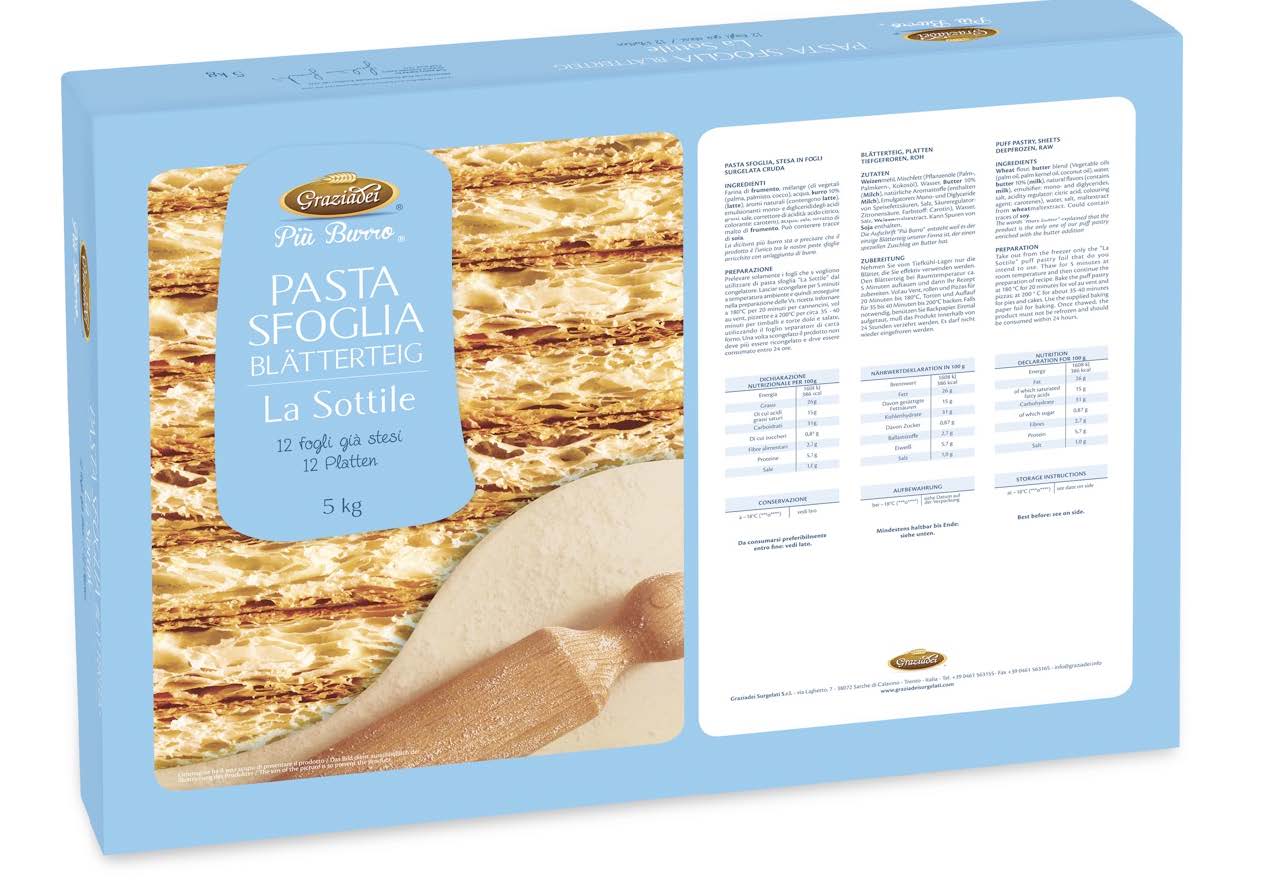 PASTA SFOGLIA PIÙ BURRO STESA GRA