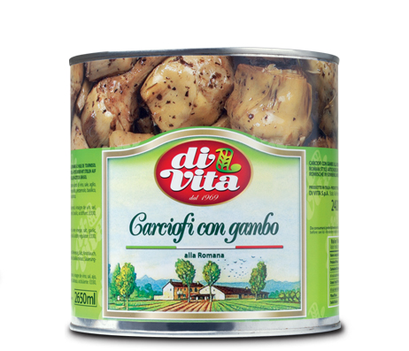 CARCIOFI C/GAMBO ROMANA DI VITA