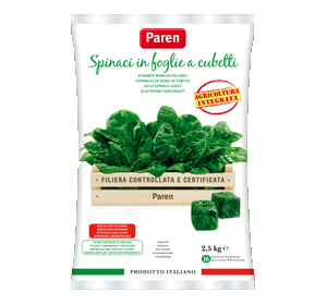SPINACI IN FOGLIA A CUBETTI PAREN